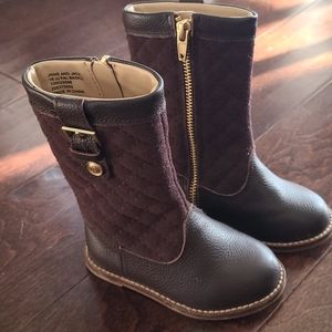 Janie and Jack brown riding boot